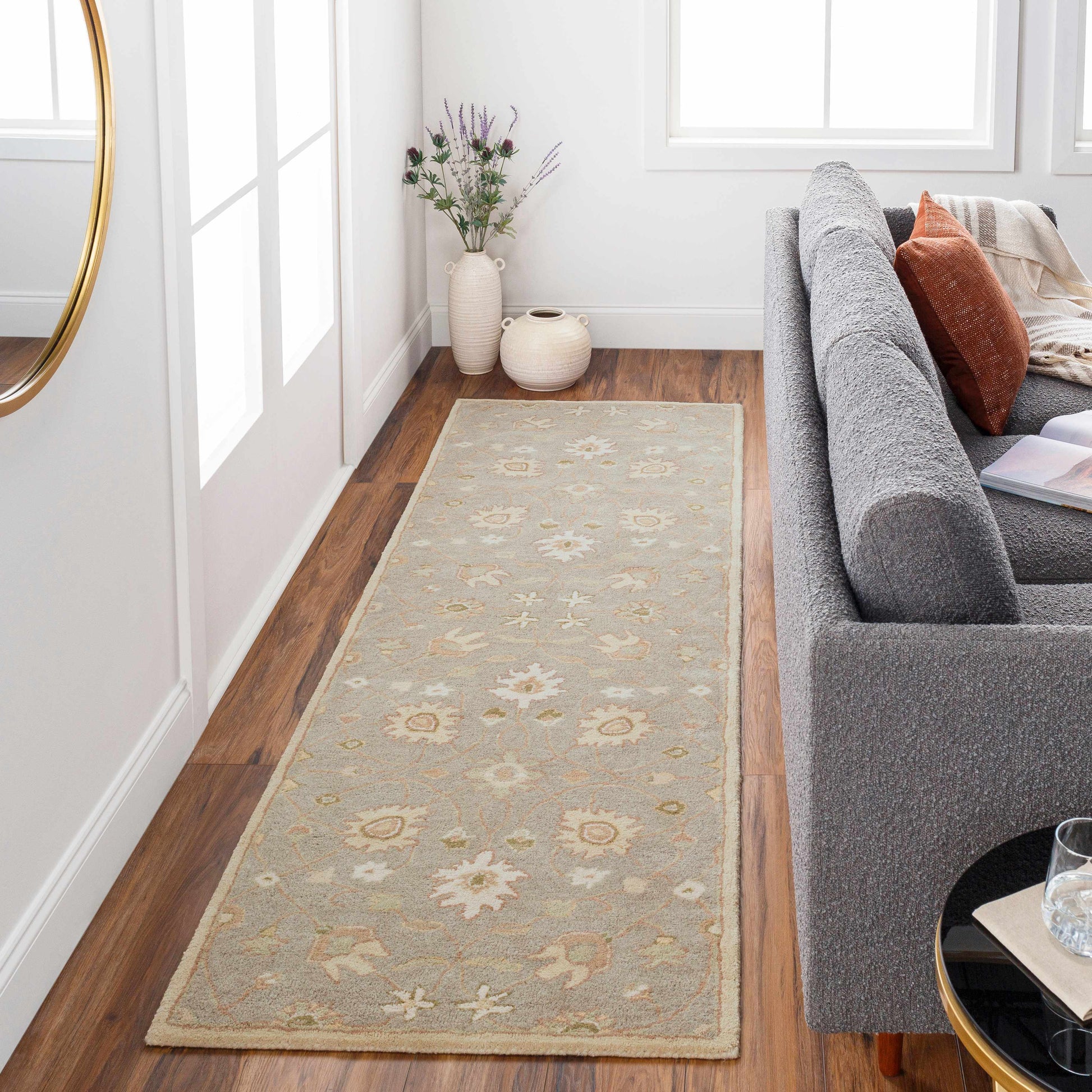 Logville Hand Tufted Light Olive 1121 Area Rug-2