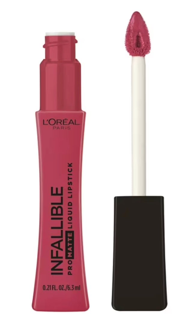 L'Oreal Paris Infallible Pro Matte Liquid Lipstick, Raspberry Rose 0.21 oz