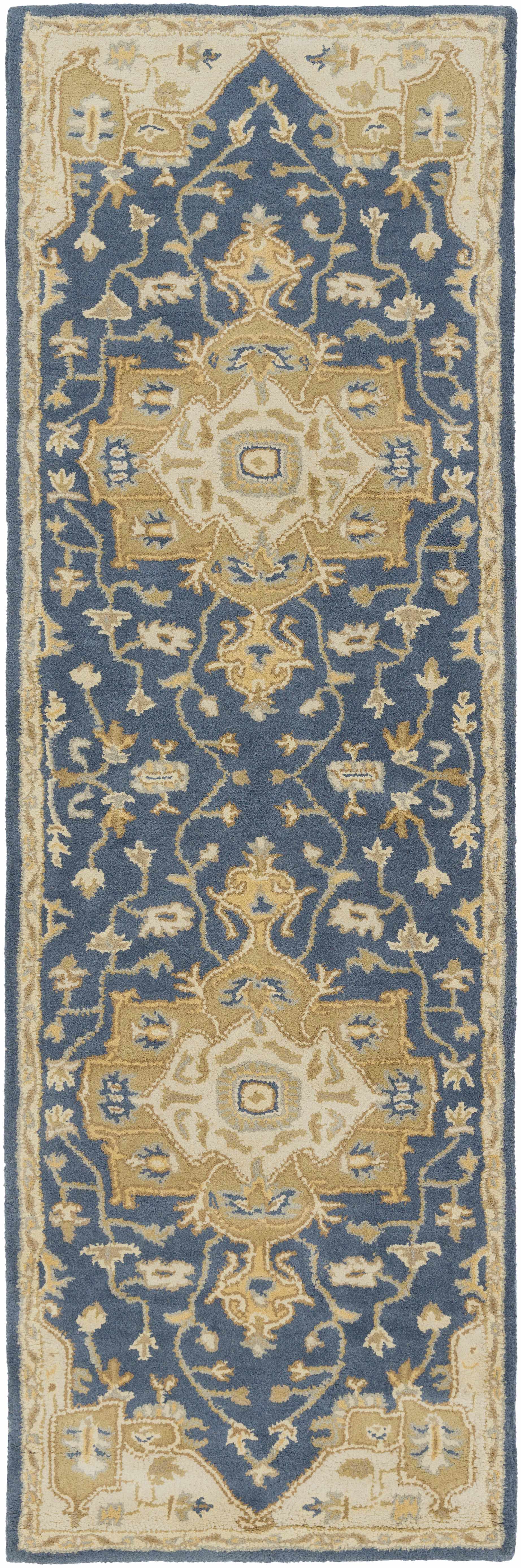 Broomfield 1145 Hand Tufted Blue Wool Rug-11
