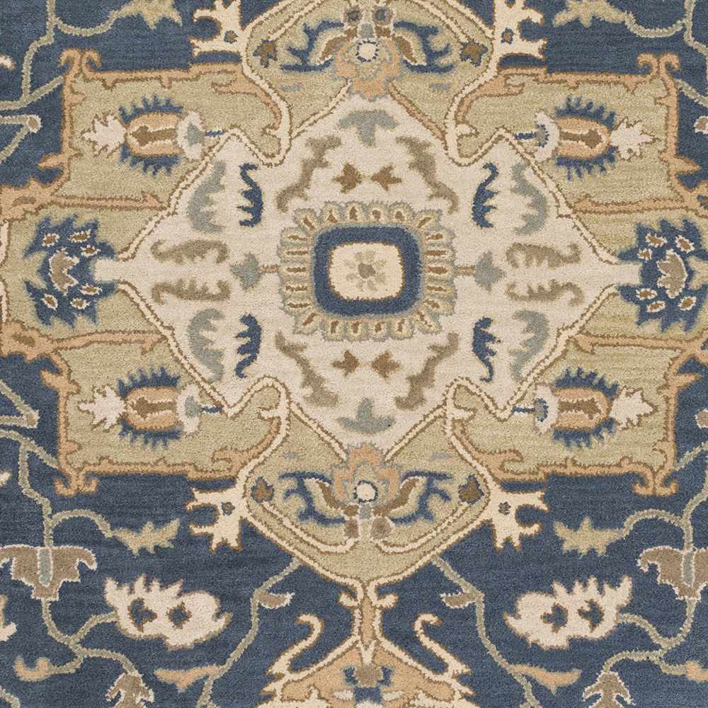 Broomfield 1145 Hand Tufted Blue Wool Rug-4