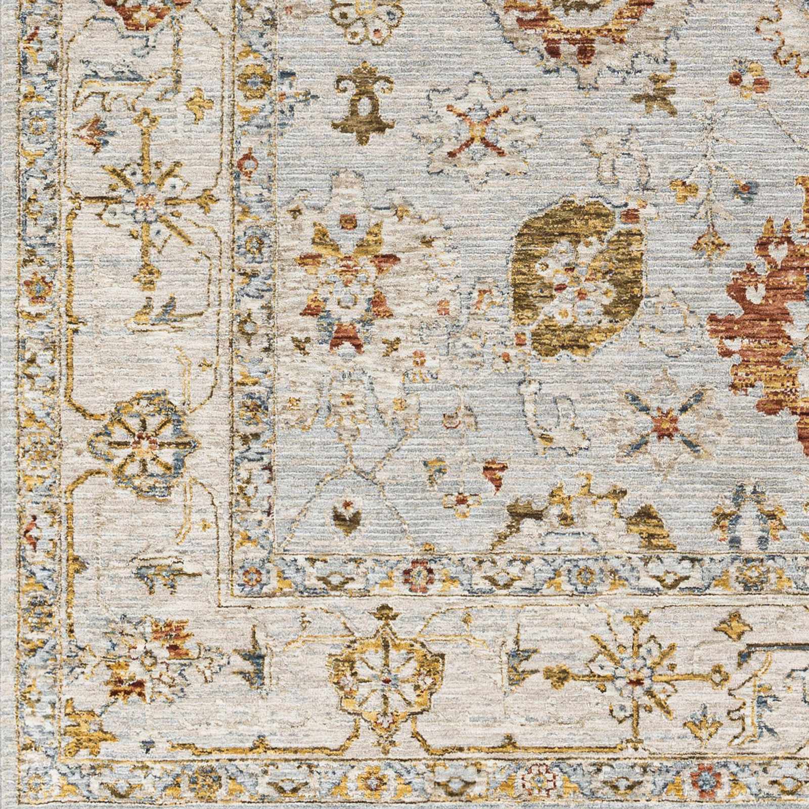 Luklukan Oushak Style Floral Rug-2