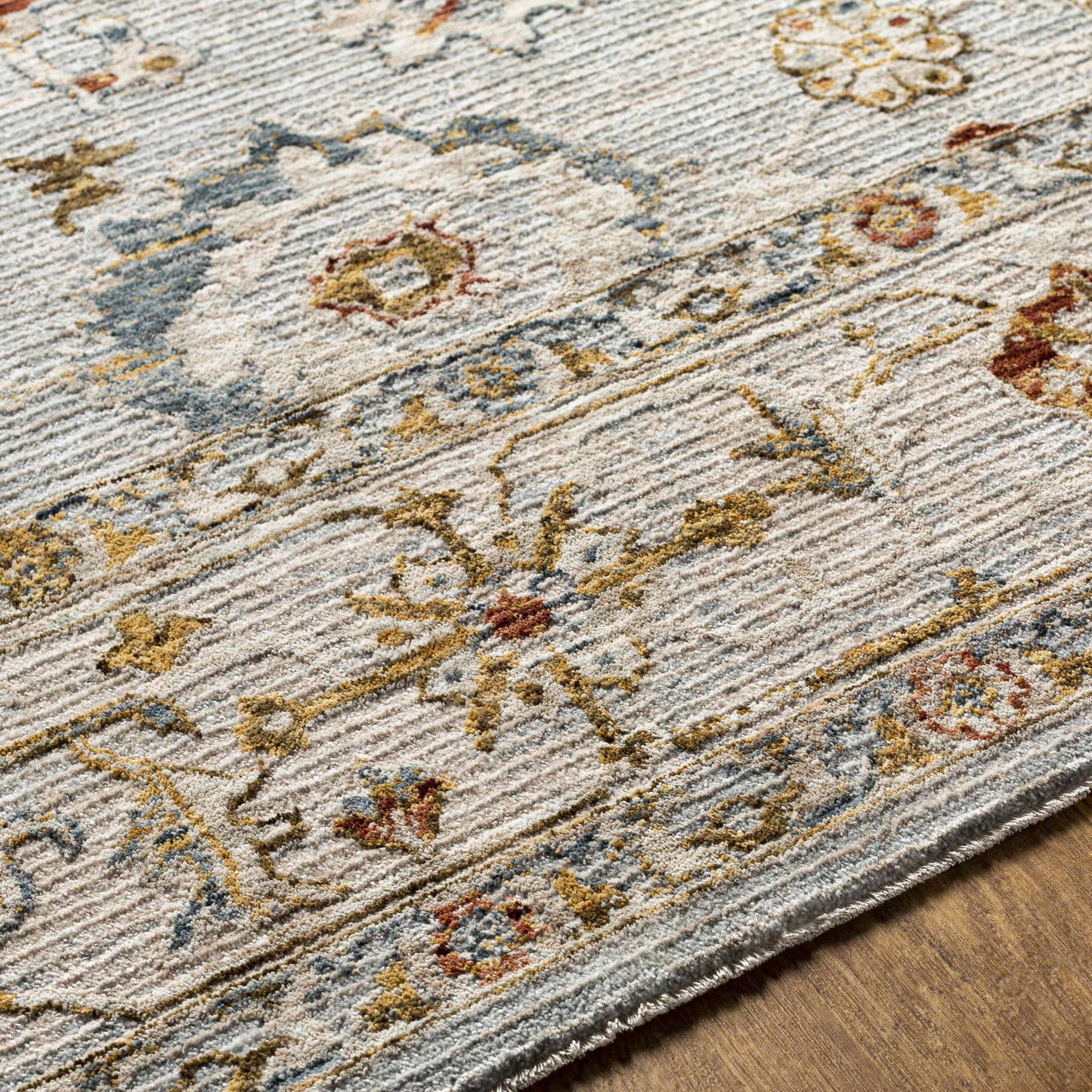 Luklukan Oushak Style Floral Rug-3