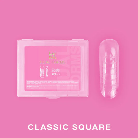Luna - Dual Nail Forms Сlassic Square, 120 pcs-0
