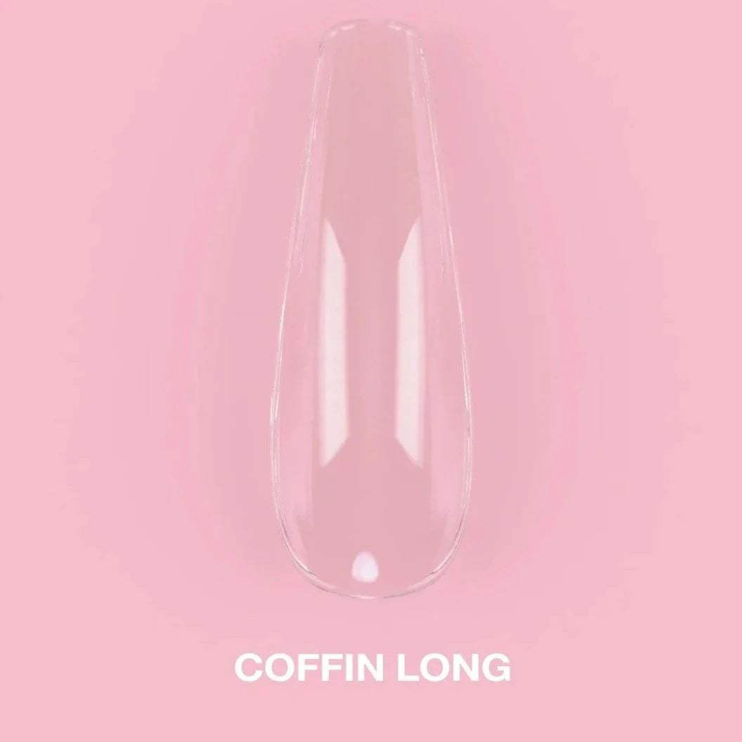 GEL TIPS COFFIN LONG (500PCS) - LUNA-0