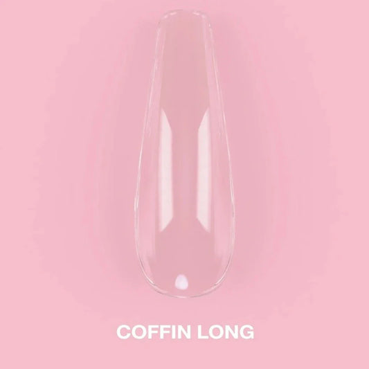 GEL TIPS COFFIN LONG (500PCS) - LUNA-0