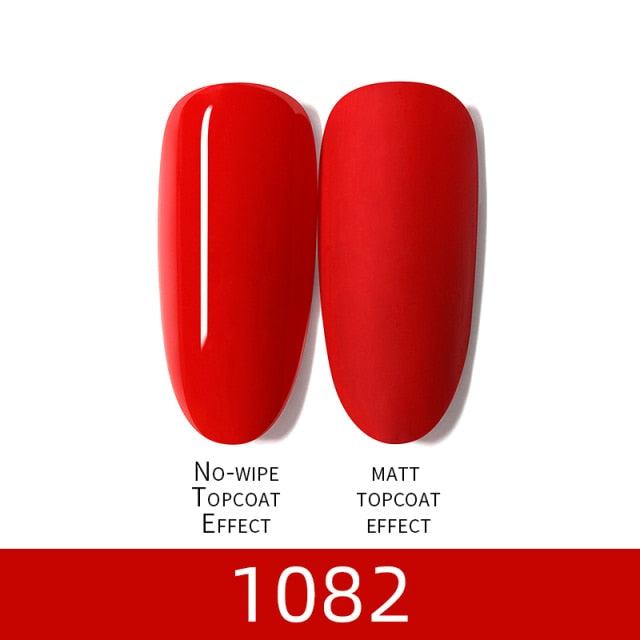 Luxury Modern Women Red 7ml UV Gel Nail Polish Set 8 Luxury Colors Elegant Manicure Nail Salon Stylish Design For Girls and Ladies