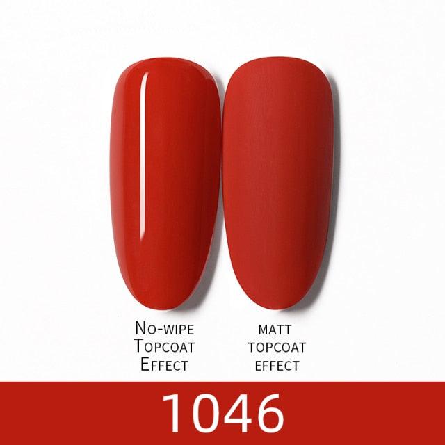 Luxury Modern Women Red 7ml UV Gel Nail Polish Set 8 Luxury Colors Elegant Manicure Nail Salon Stylish Design For Girls and Ladies