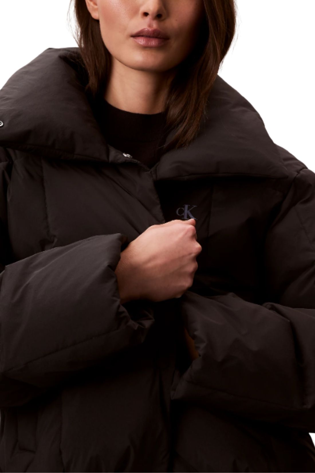 CALVIN KLEIN - Women's crop quilted down jacket-3