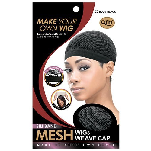 M & M SILICON WEAVING CAP: BLACK