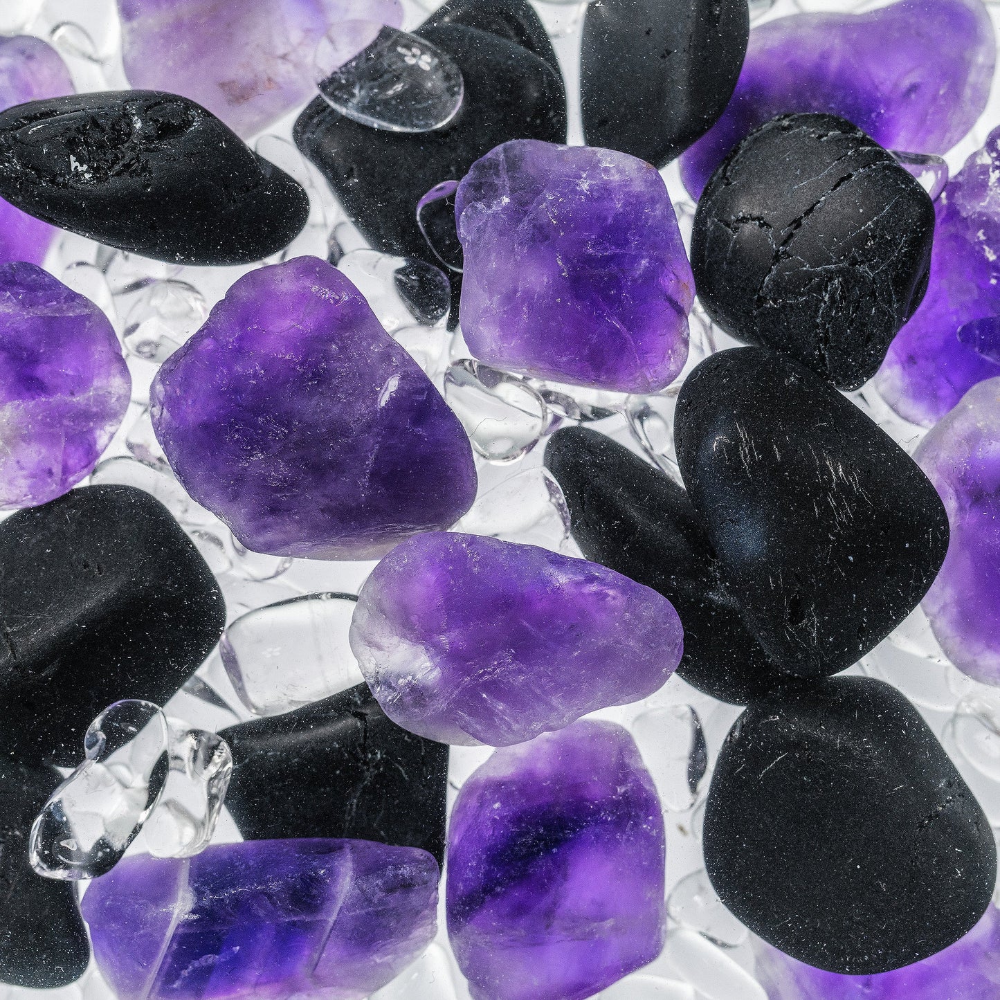 ViA GUARDIAN | Amethyst, Black Tourmaline & Clear Quartz