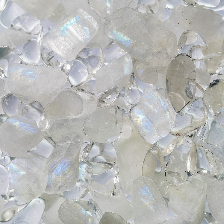 ViA LUNA | Rainbow Moonstone and Clear Quartz