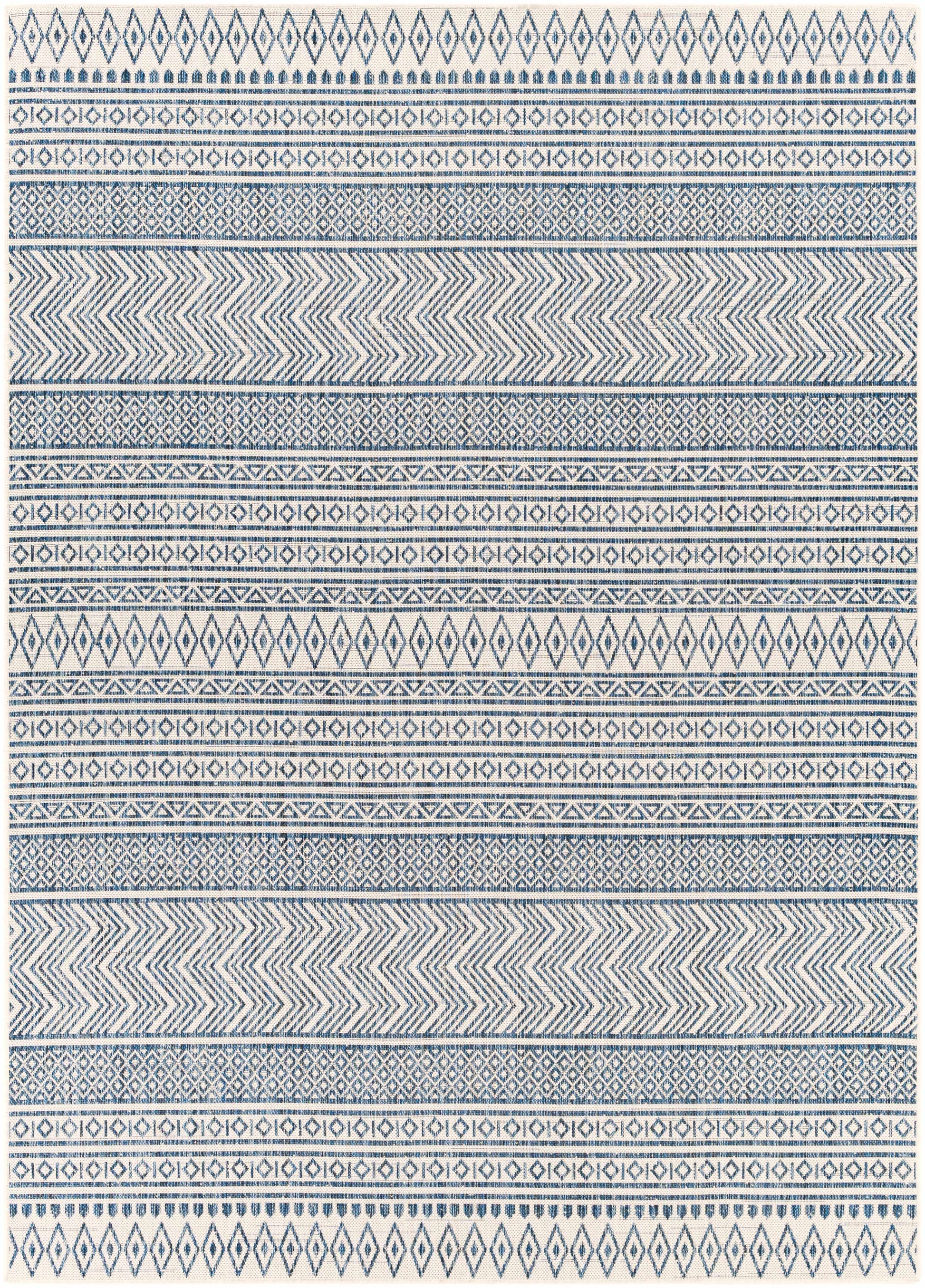 Madras Light Blue Green All Over Performance Area Rug-0