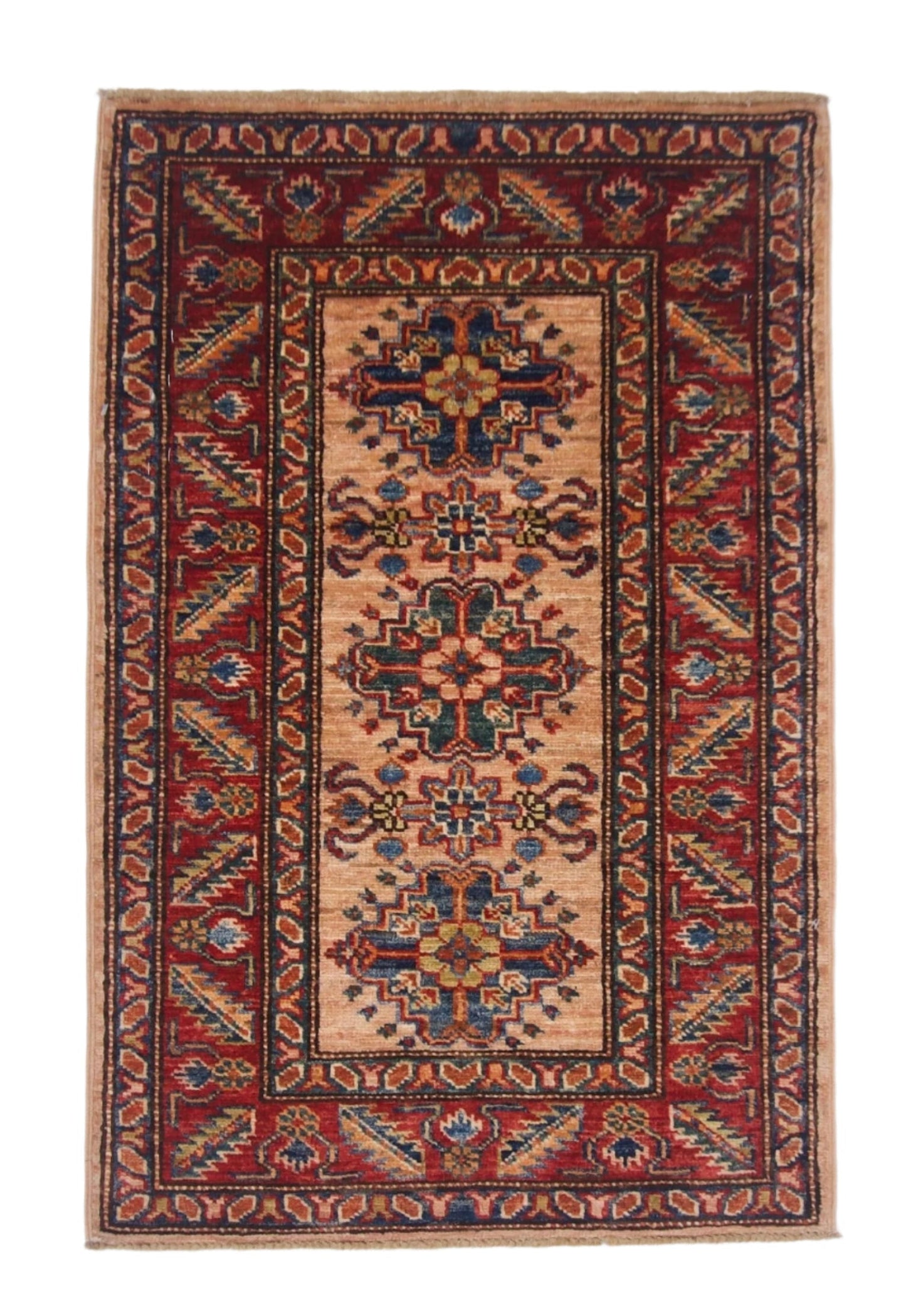 Super Kazak (1'11"x3'00") adobe/red-0