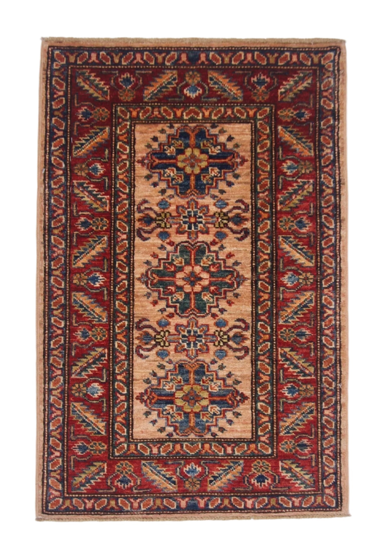 Super Kazak (1'11"x3'00") adobe/red-0