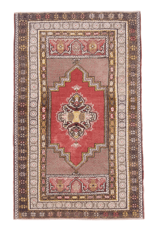Vintage Turkish (3'04"x5'04") lt.red/gold-0