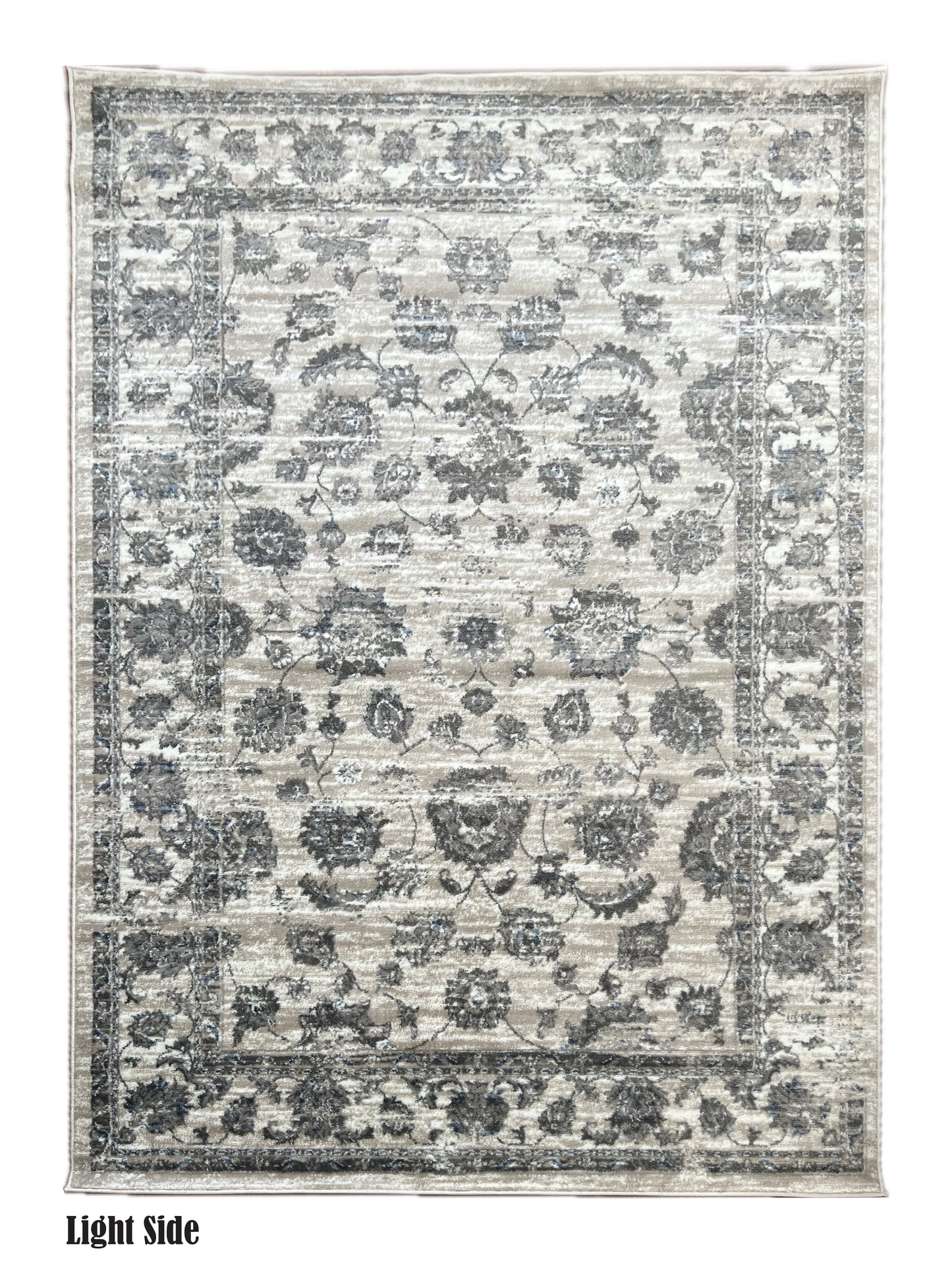 ROY's Home Flower Garden Design Area Rugs, Vintage Effect Lines-4