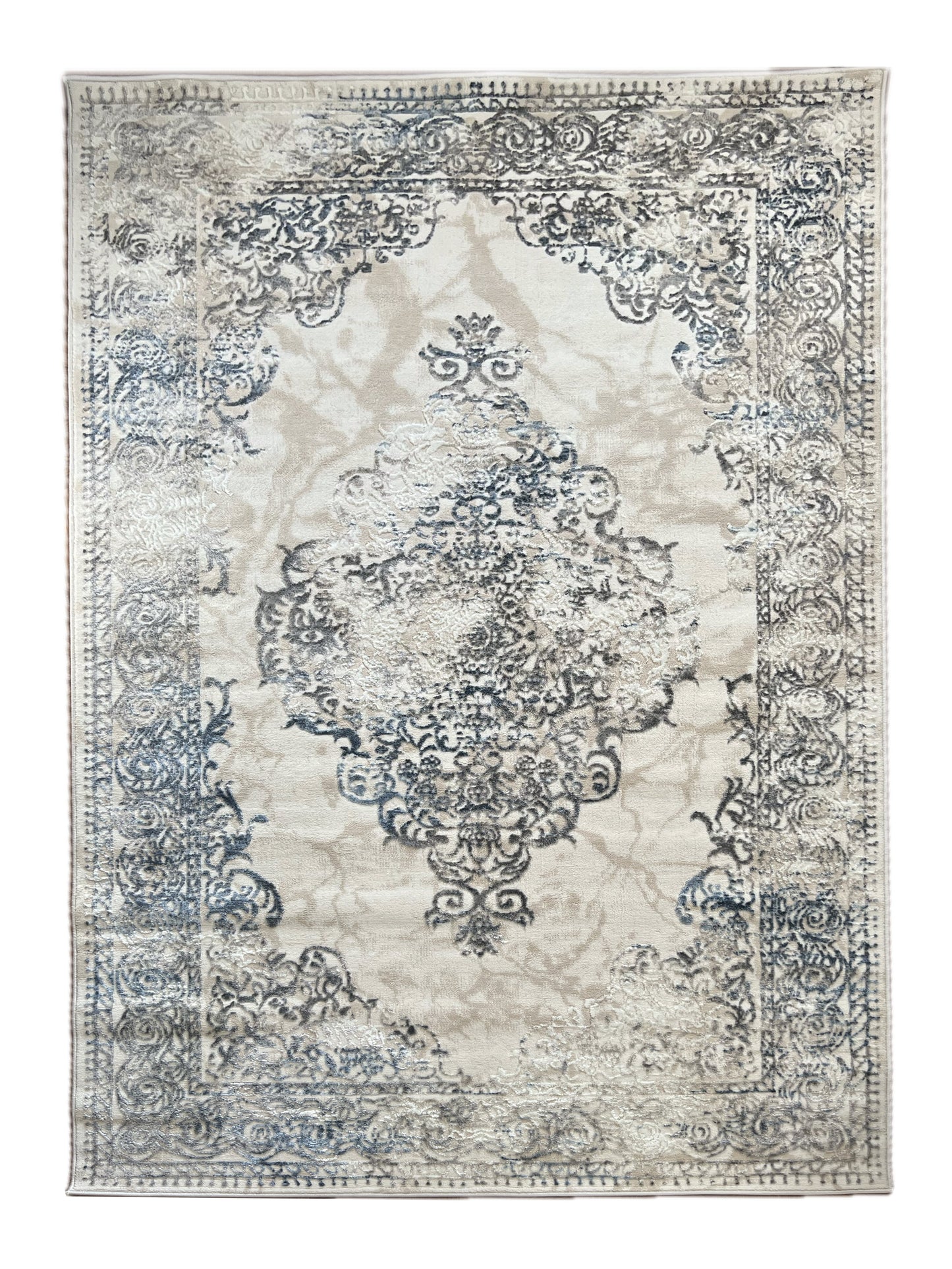 ROY's Home High&Low Pile Area Rugs, Medallion Design-1