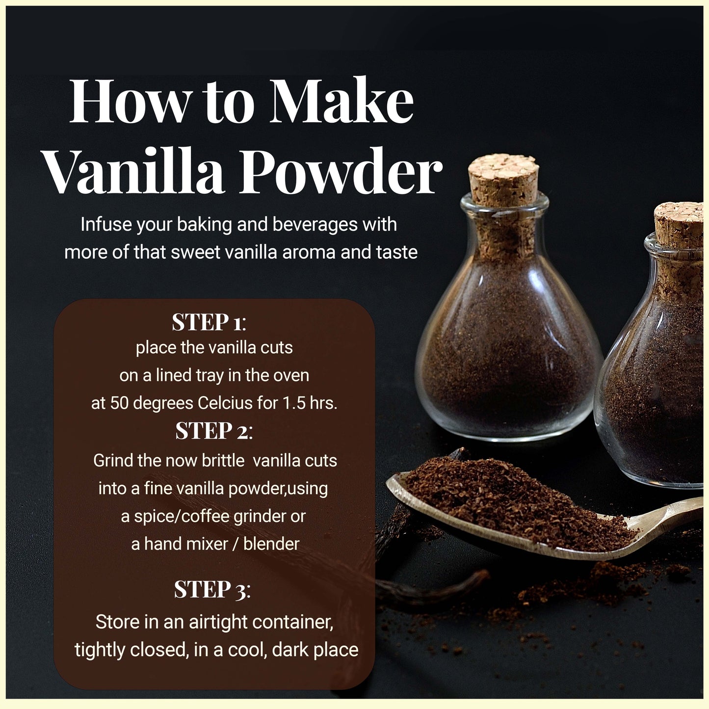 Grade B Vanilla Bean Cuts – 1 lb | Pre-Cut for Extract, Baking & Infusions
