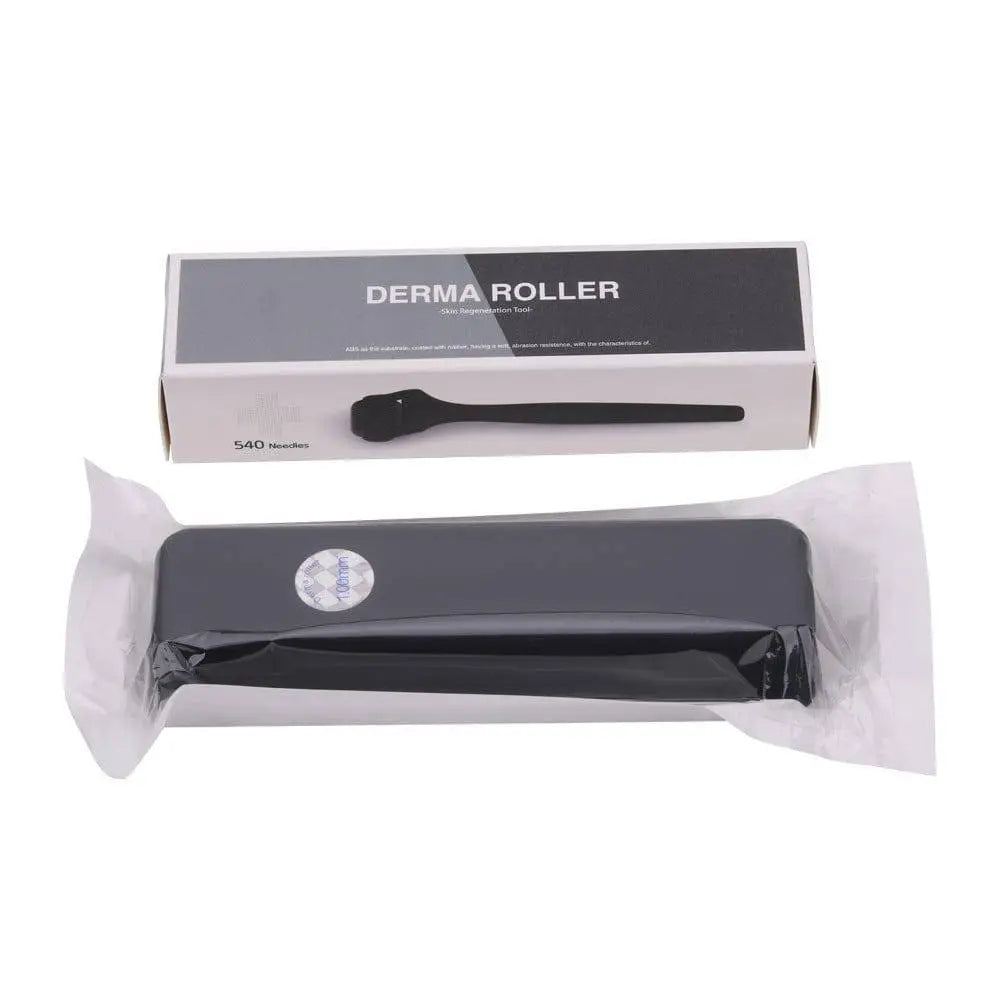 Matte Black Microneedle Roller Feel Oil Rubber Handle