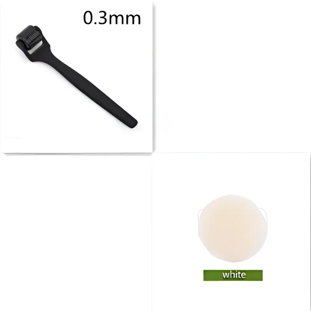 Matte Black Microneedle Roller Feel Oil Rubber Handle