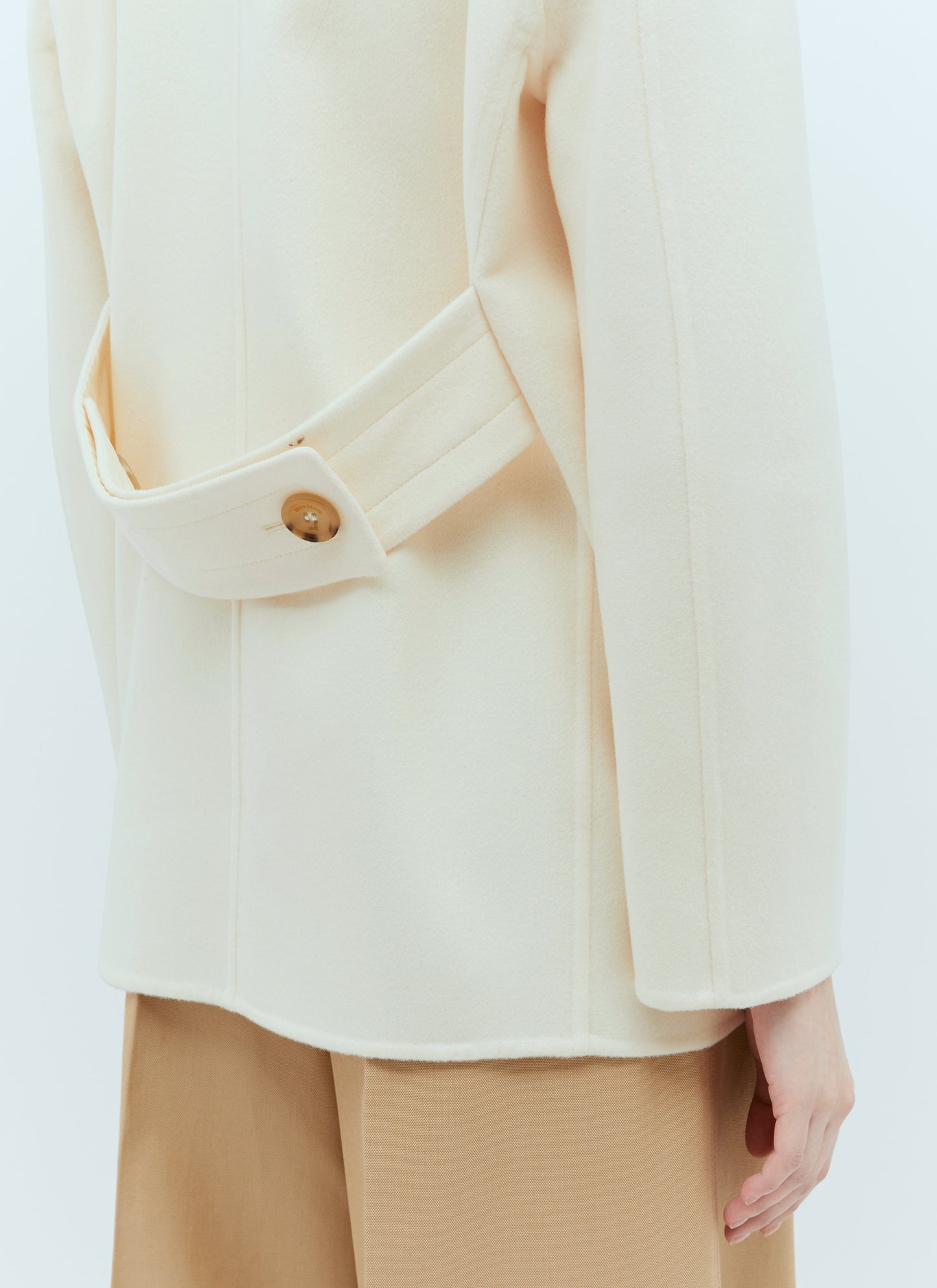 Max Mara Women Wool And Cashmere Pea Coat