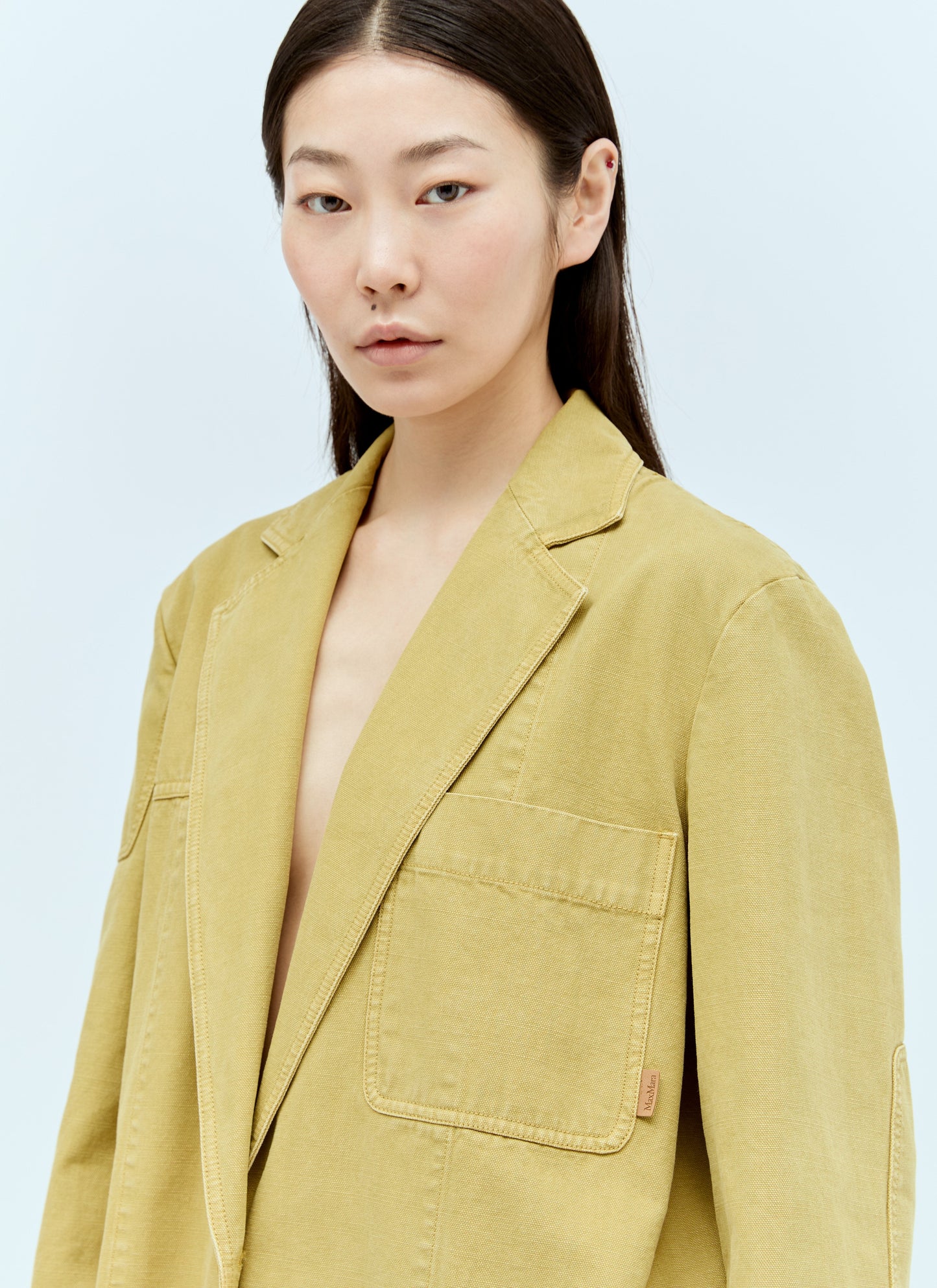 Max Mara Women Oversized Canvas Blazer