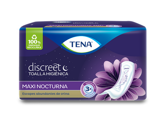 Tena Women Discreet Maxi Mayor Protección y Descanso (10ct)