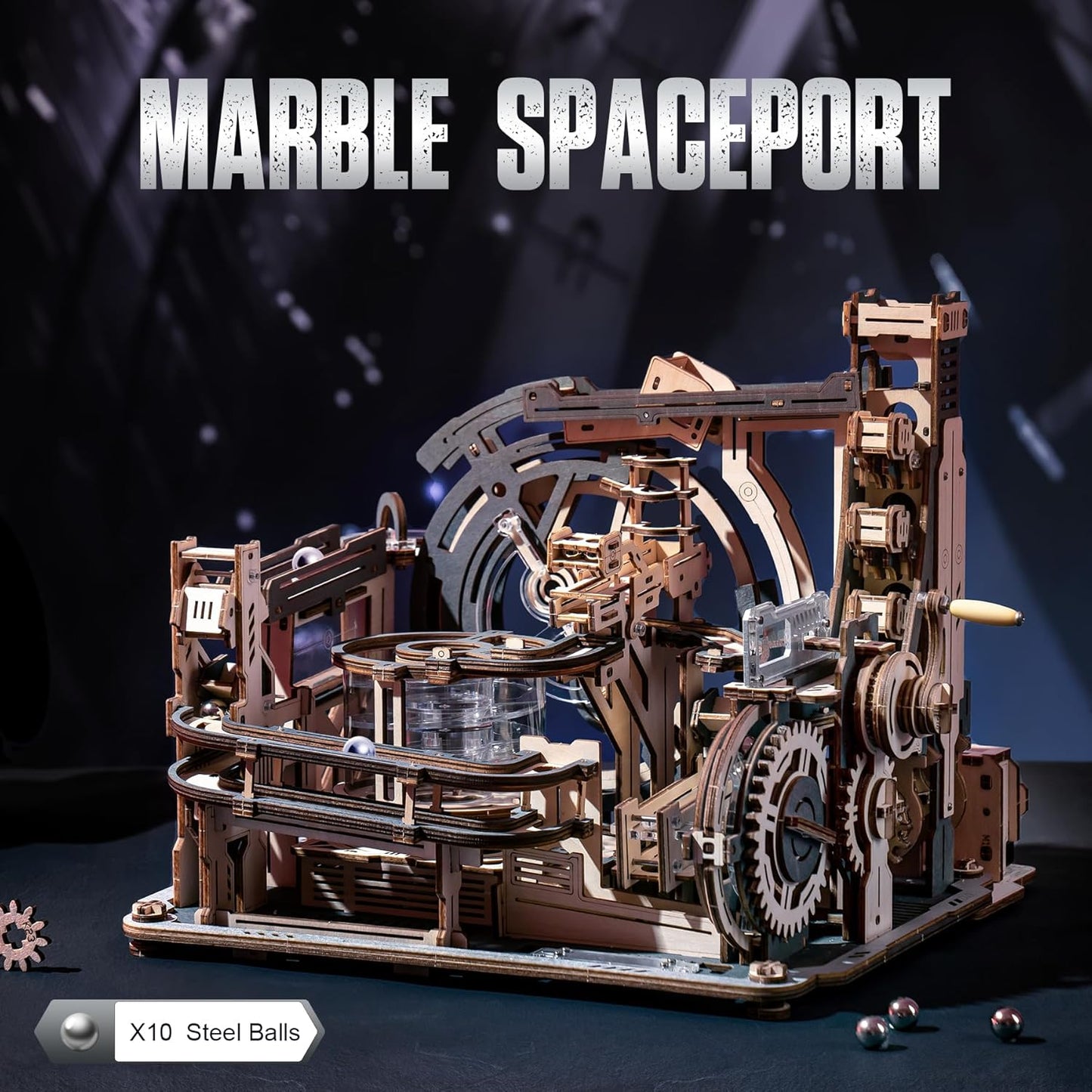RoWood 3D Puzzles for Adults, Marble Run Model Kit