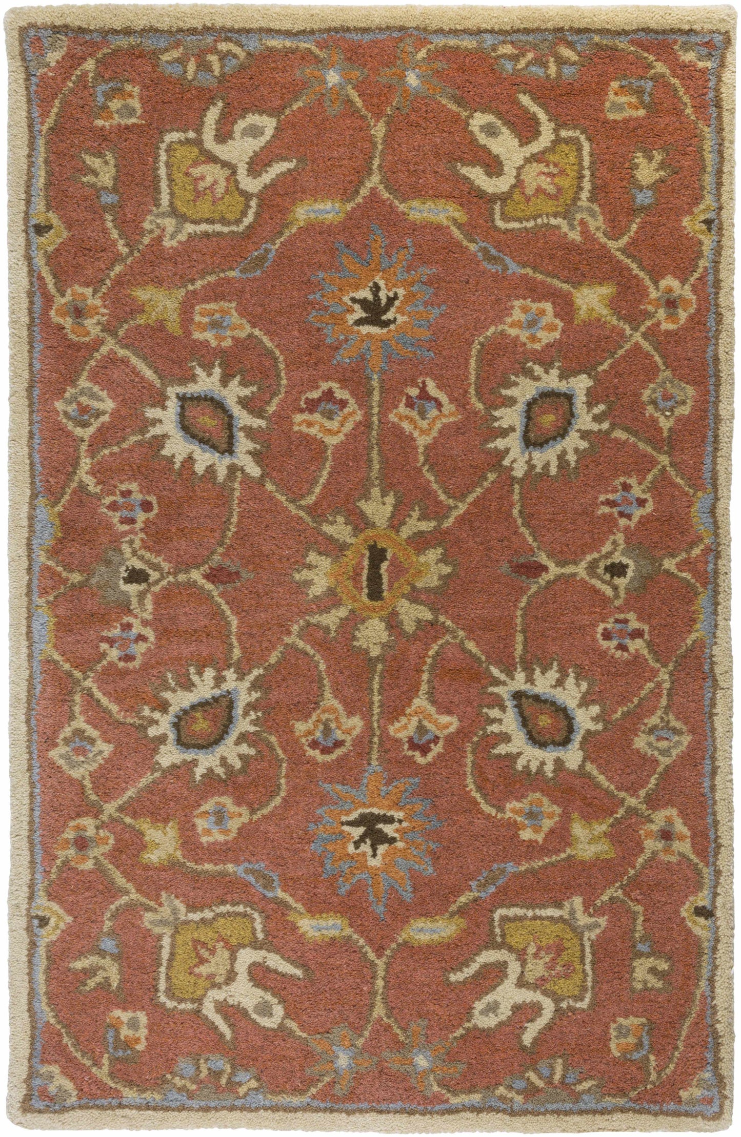 Logville Hand Tufted Rust 1119 Wool Rug-5