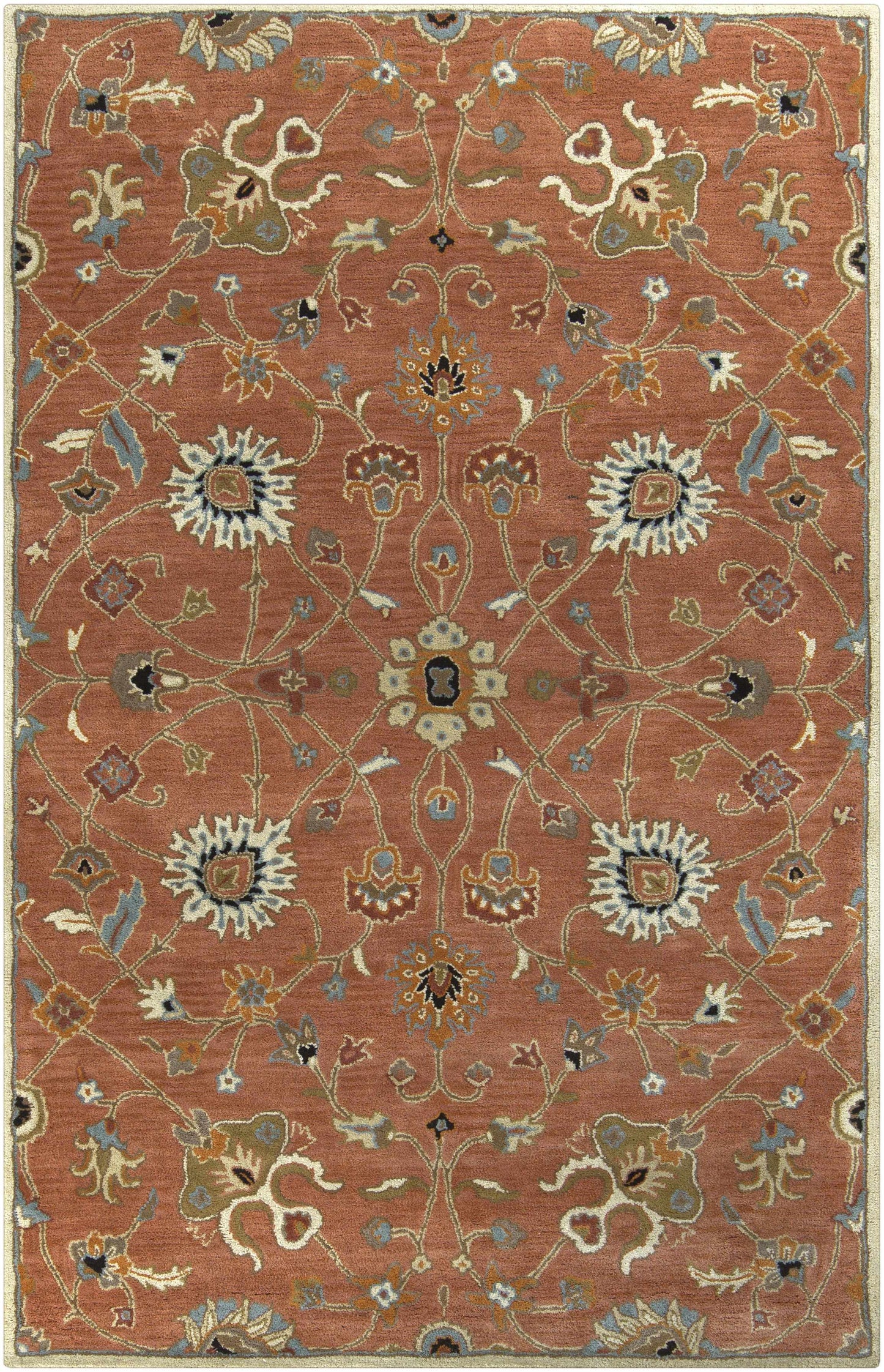 Logville Hand Tufted Rust 1119 Wool Rug-8