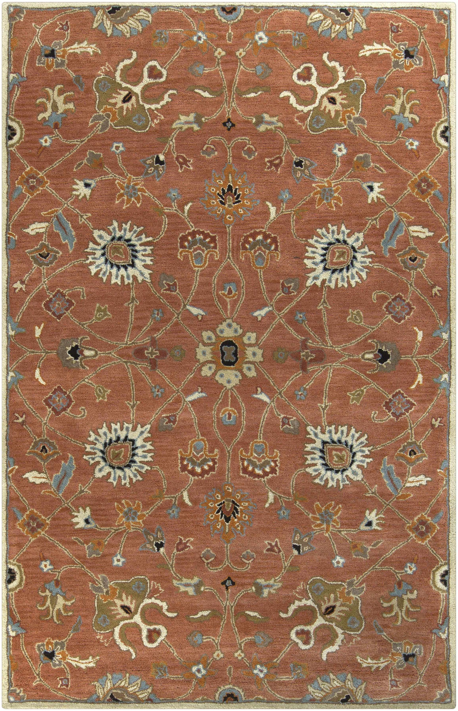 Logville Hand Tufted Rust 1119 Wool Rug-8