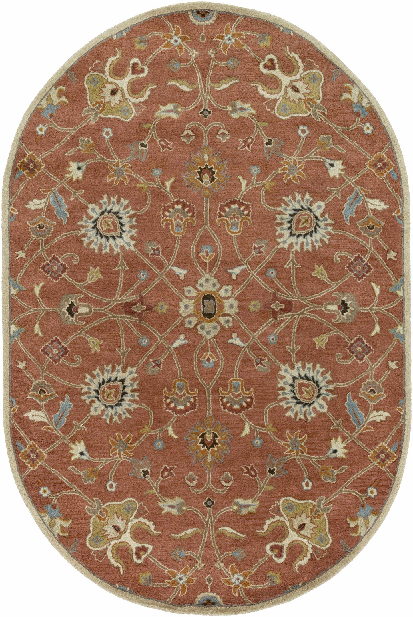 Logville Hand Tufted Rust 1119 Wool Rug-9