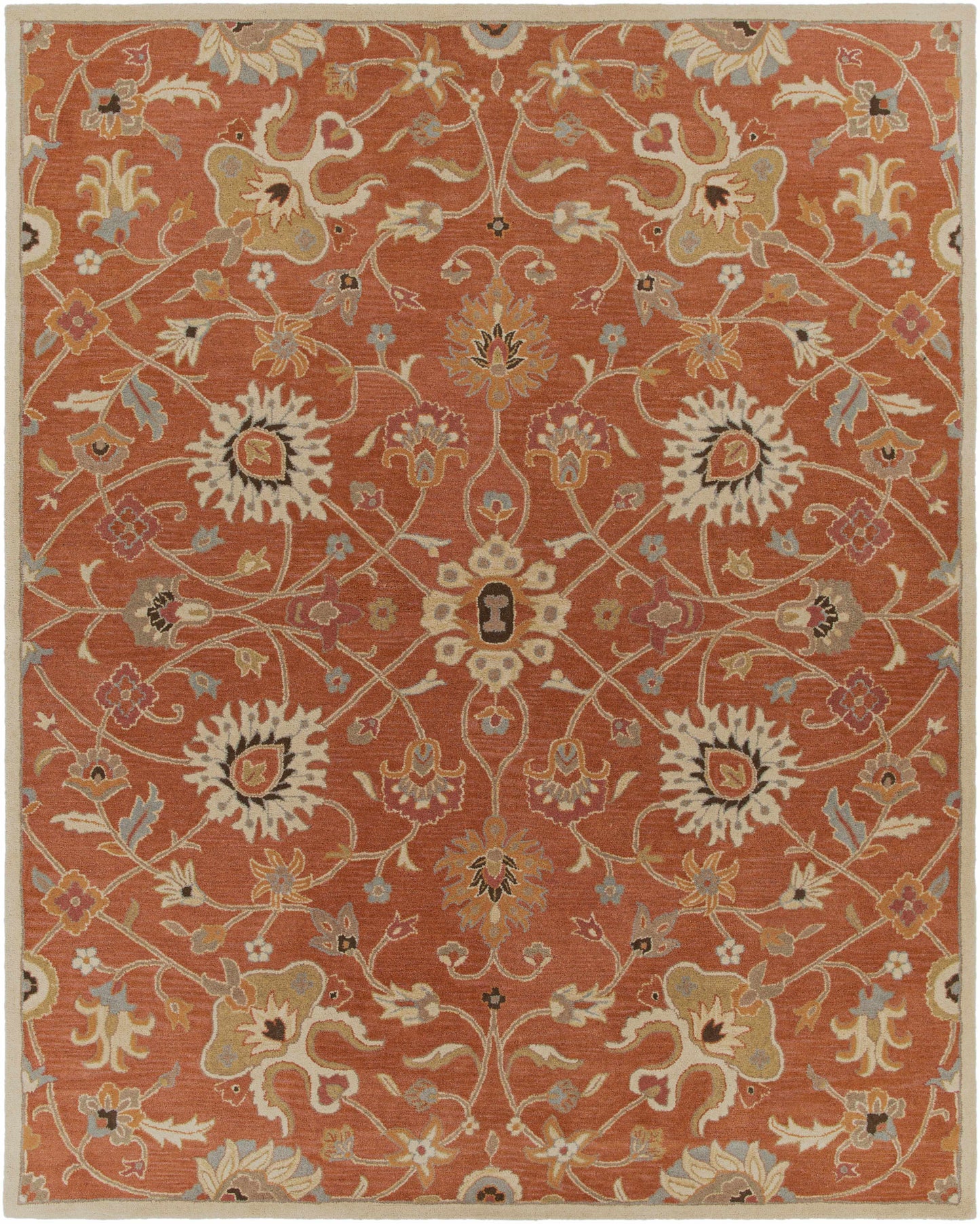Logville Hand Tufted Rust 1119 Wool Rug-0