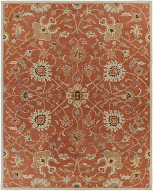 Logville Hand Tufted Rust 1119 Wool Rug-0