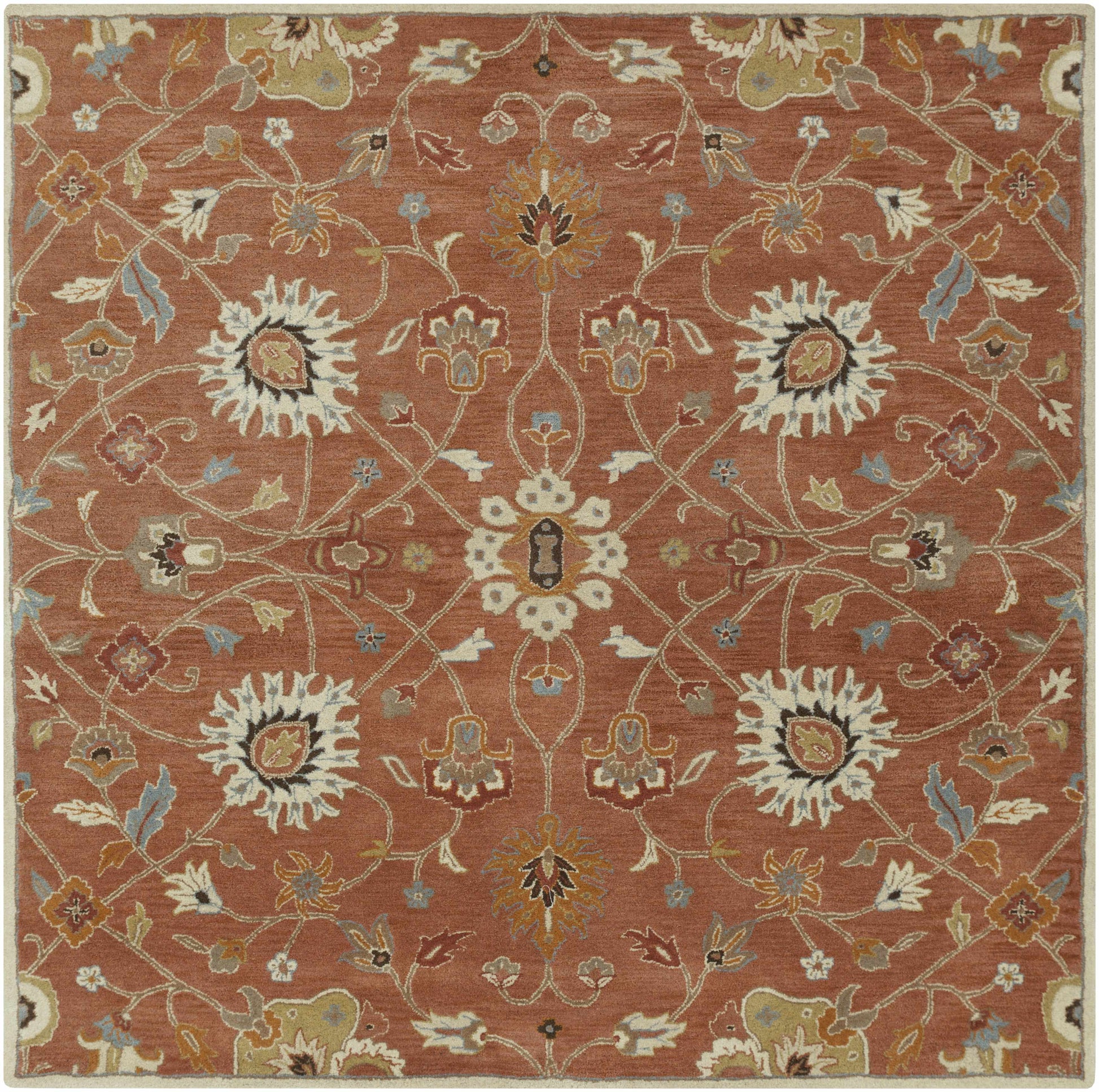 Logville Hand Tufted Rust 1119 Wool Rug-2