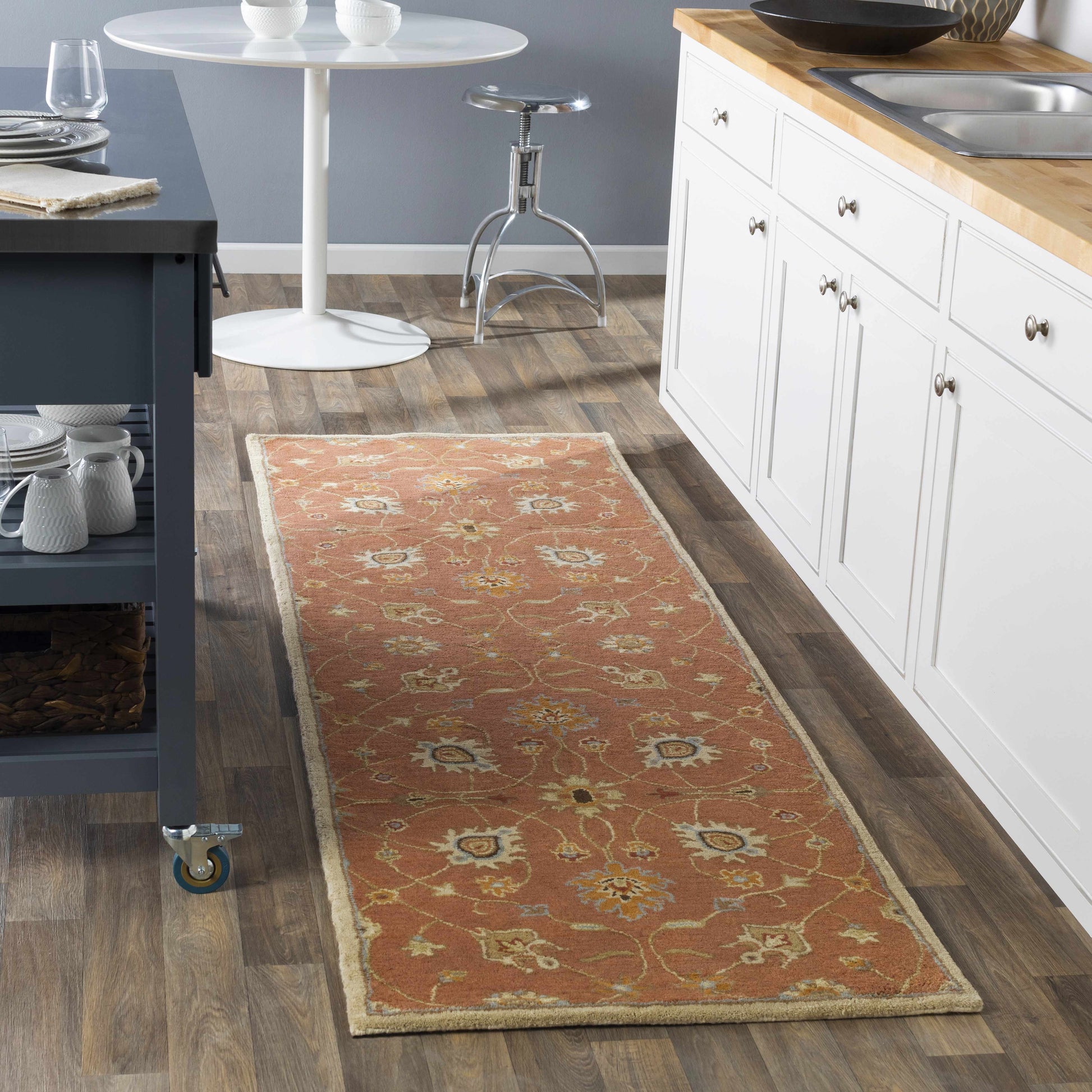 Logville Hand Tufted Rust 1119 Wool Rug-4