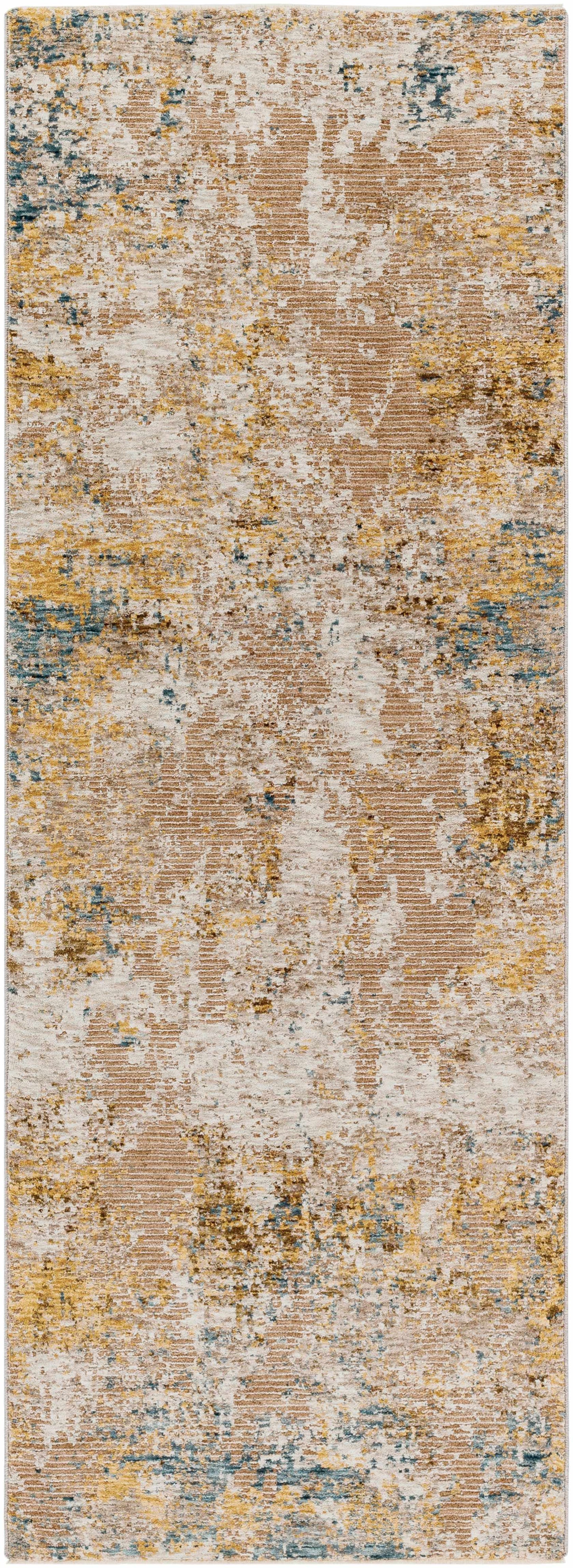 Meads Abstract Mustard Luxe Rug-6