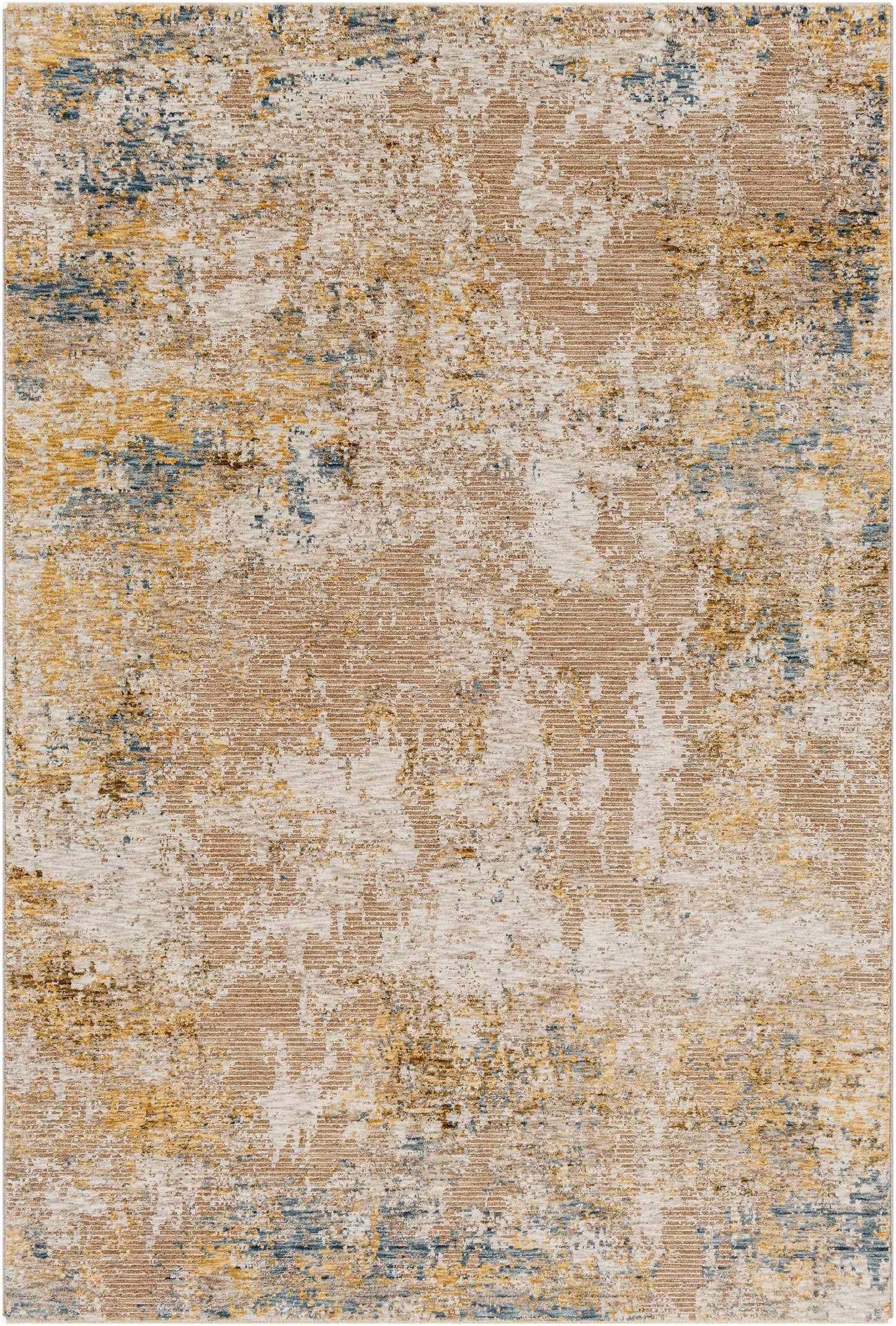 Meads Abstract Mustard Luxe Rug-0