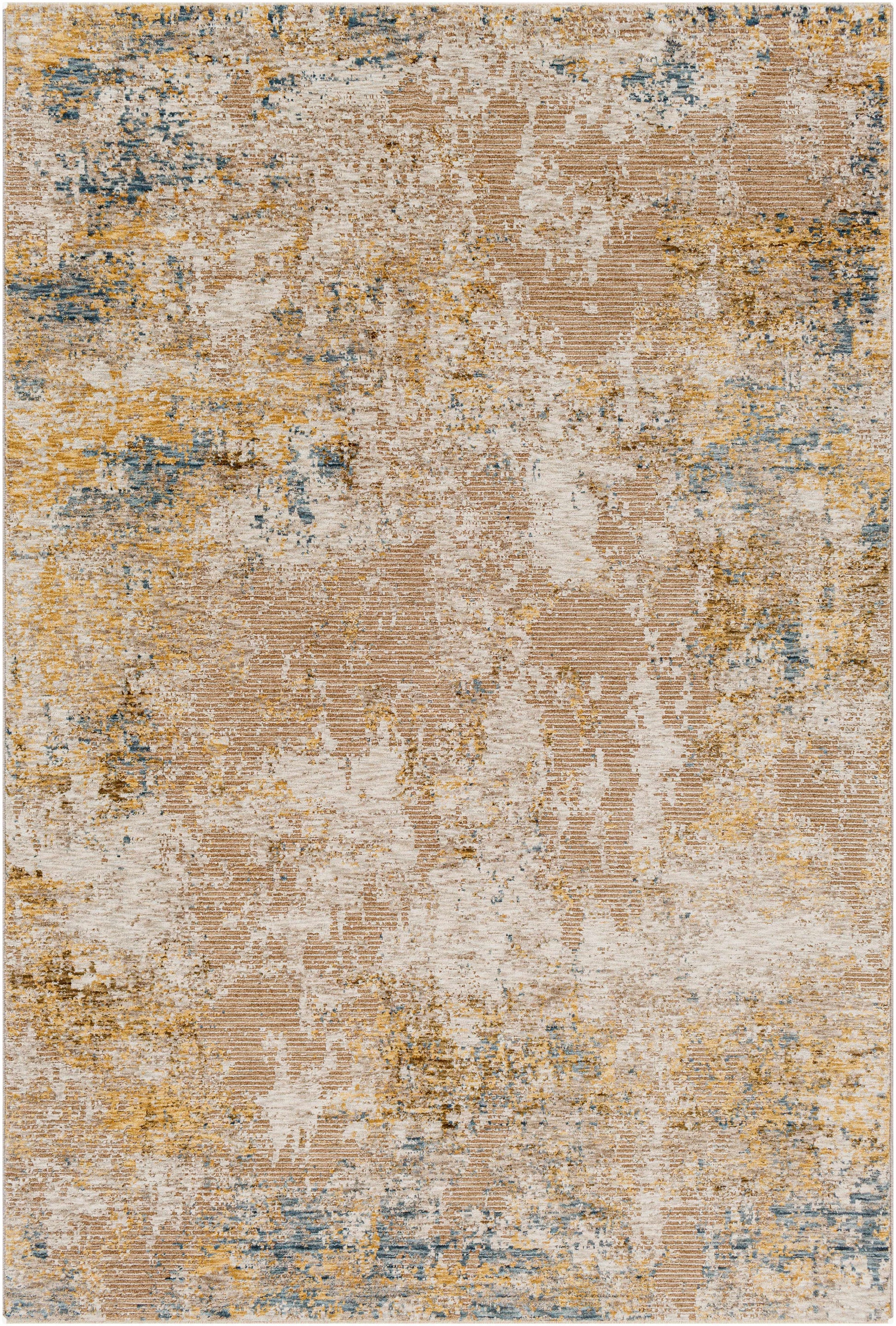 Meads Abstract Mustard Luxe Rug-0
