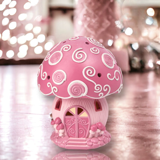 Candy Towne 7-Inch Led Pink Dome Candy House-0