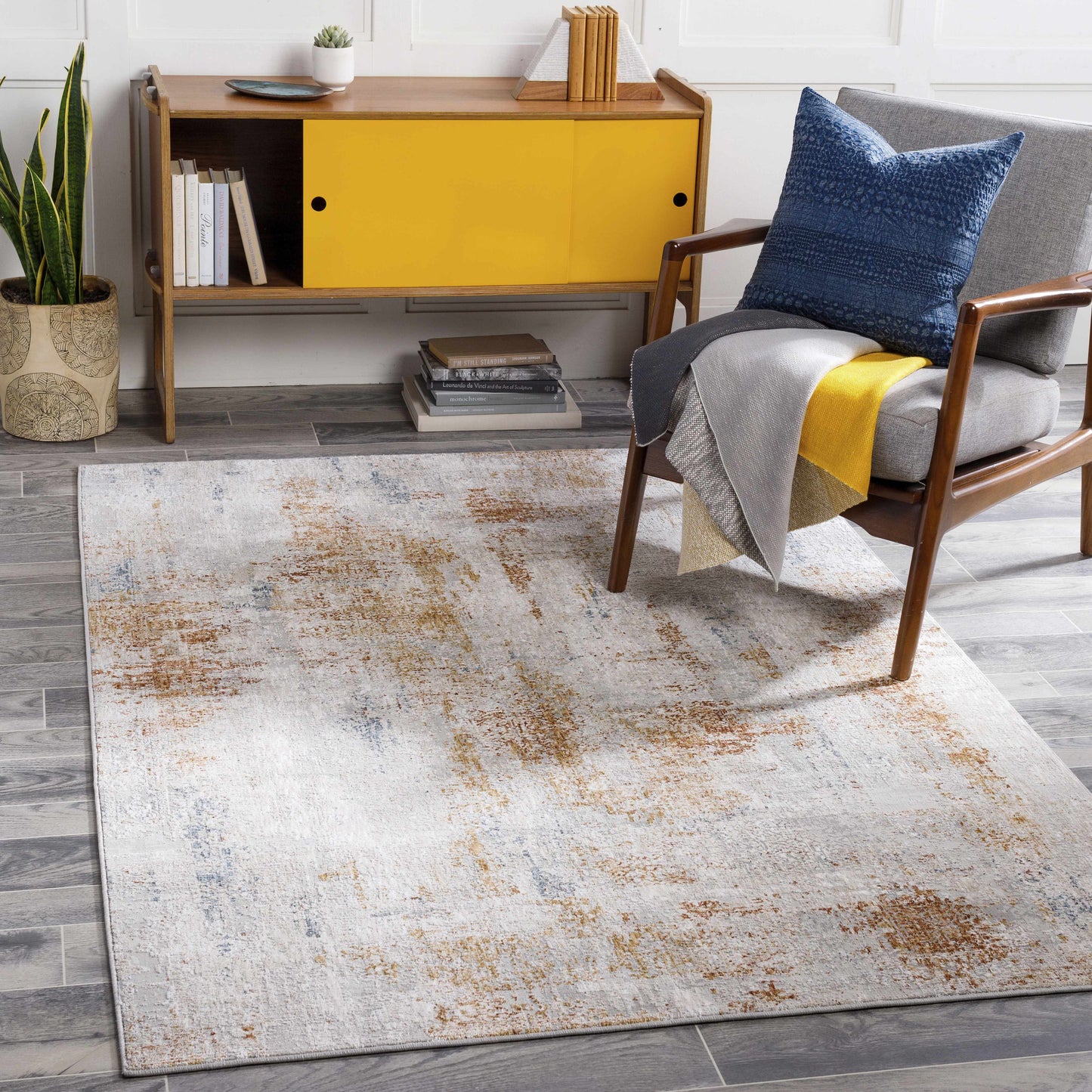 Melton Textured Luxe Area Rug-1