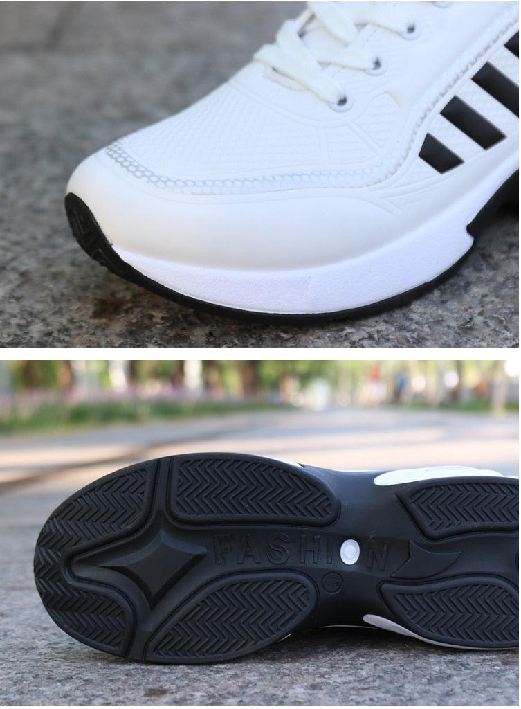 Men's  Leather Autumn Shoes Casual Sneakers Tennis Fashion White Trainers Sneakers Casual Leather Fashion Sneakers Breathable Sports Running Sneakers