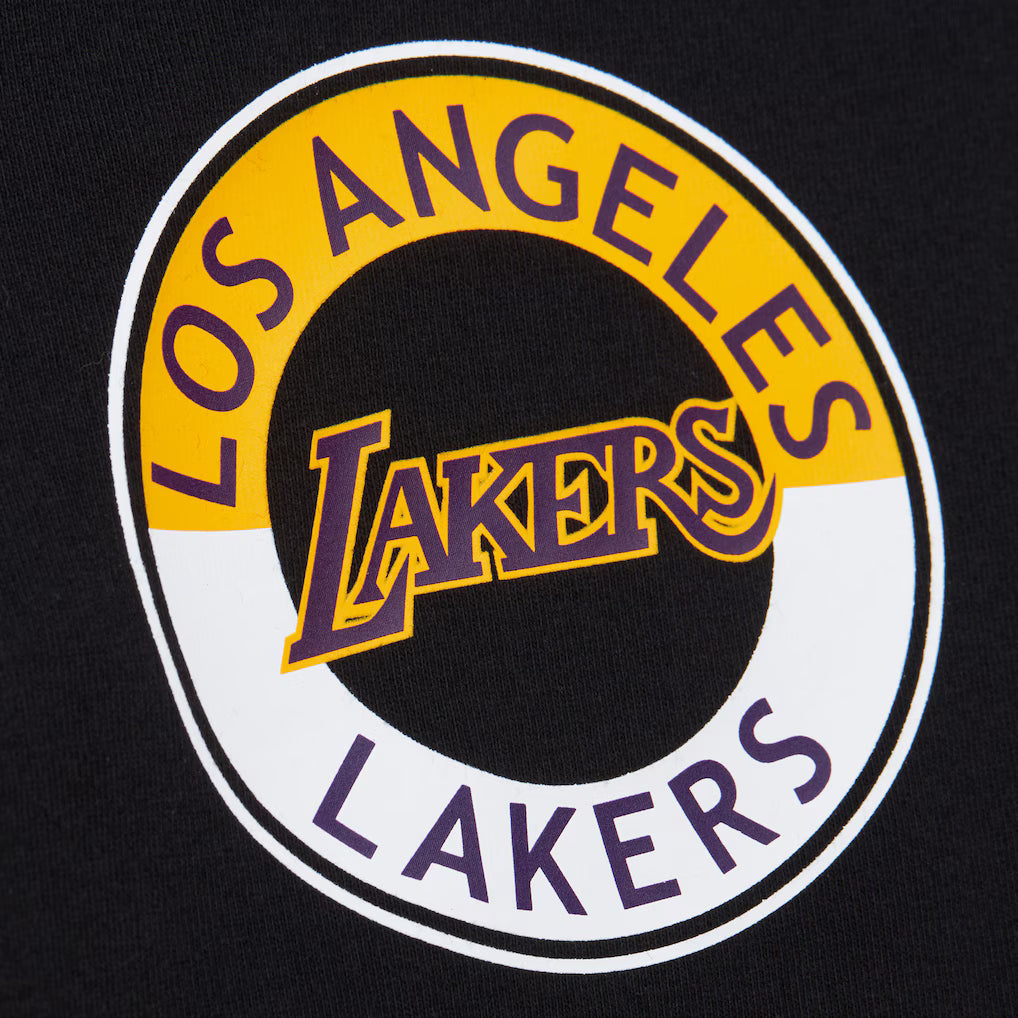 Los Angeles Lakers - Black Double Clutch Vintage Logo T-Shirt