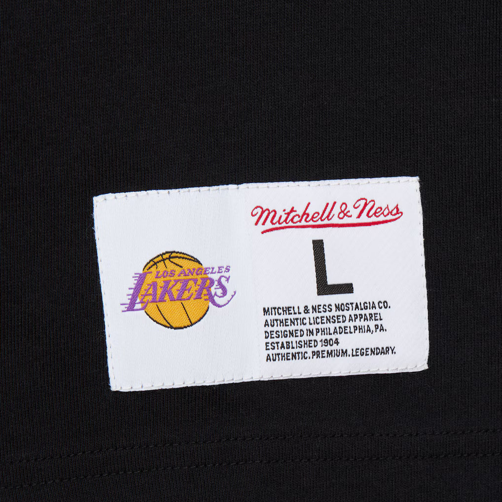Los Angeles Lakers - Black Double Clutch Vintage Logo T-Shirt