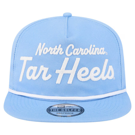 North Carolina Tar Heels - Golfer Team Text Snapback Hat, New Era