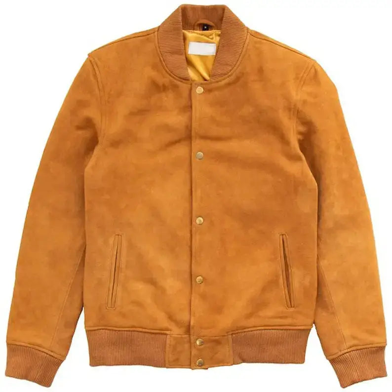 Mens Suede Leather Teddy Jacket-0
