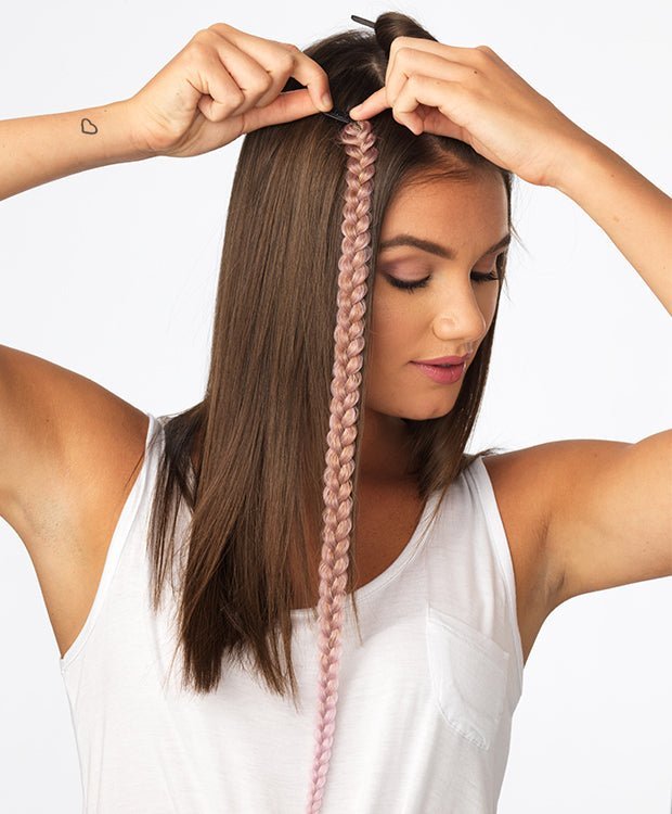 METALLIC BRAID EXTENSION BY Hairdo