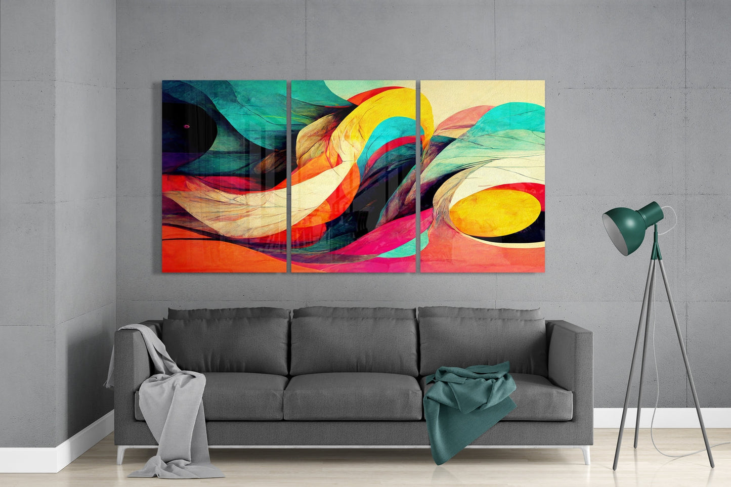 Waves Glass Wall Art