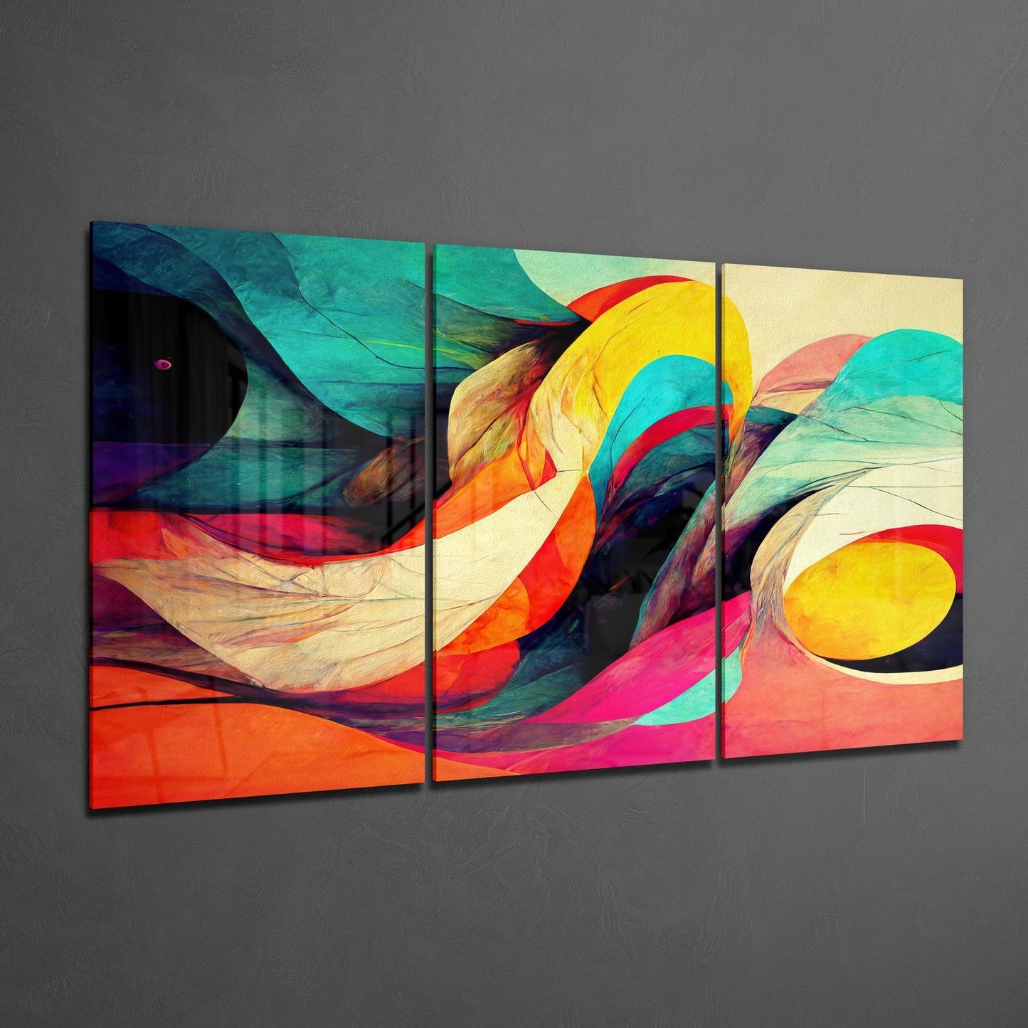 Waves Glass Wall Art