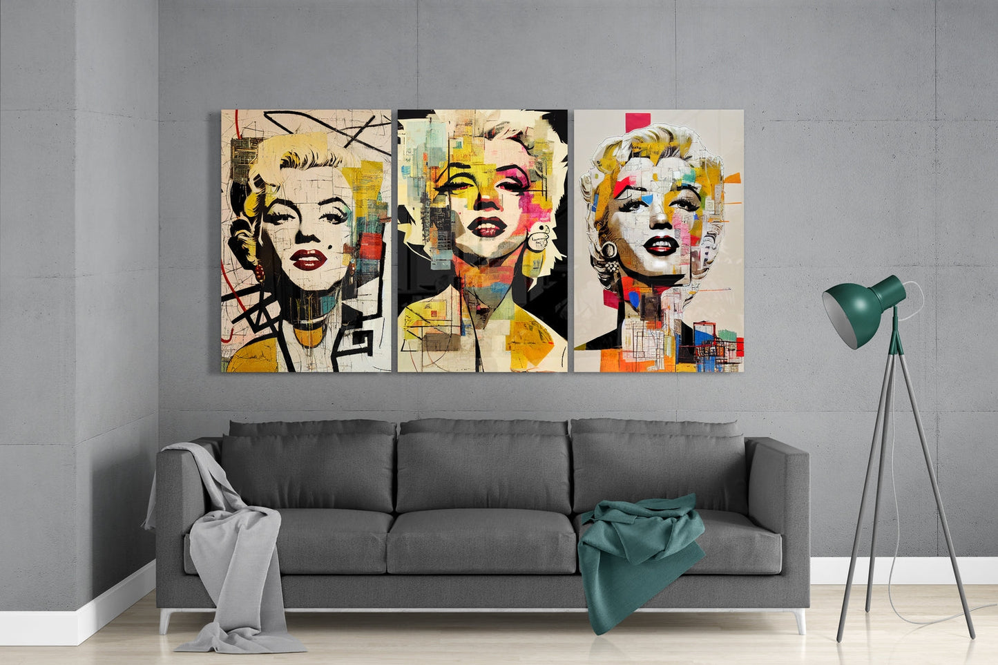 Marilyn Monroe Glass Wall Art